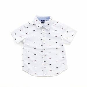NEW BEAR CAMP toddler gilbert button down top in white